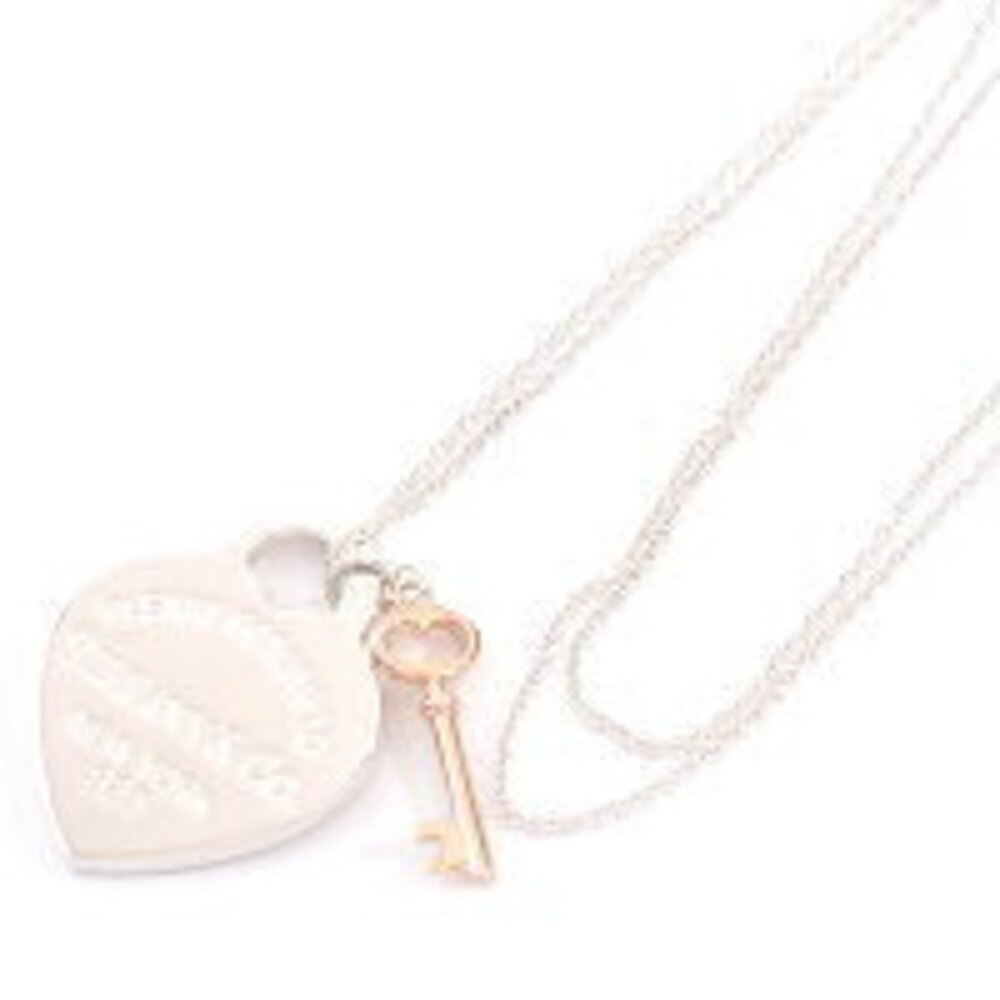 Tiffany to Heart Key Pendant Necklace Silver - Picture 6 of 8
